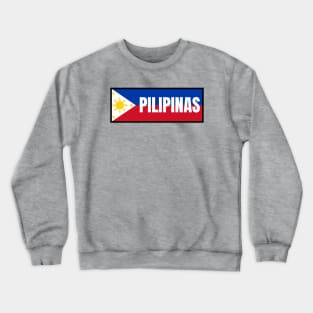 Pilipinas in Philippine Flag Crewneck Sweatshirt